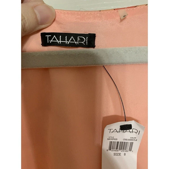 NWT Tahari Fit And Flare Floral Multicolor Dress Size 8 (Z1) - Picture 5 of 11